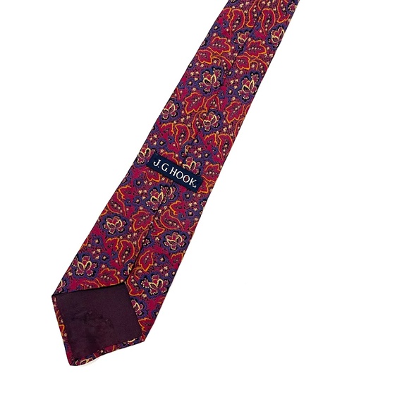 J. G. Hook 100% Silk Tie - Picture 2 of 4